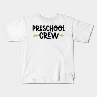 Preschool Crew Funny Back to School Kids Kids T-Shirt